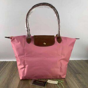 NWT Longchamp Large Shoulder Nylon Bag Tote baby Pink